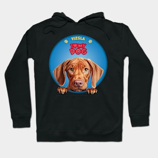 I Love my dog Vizsla Hoodie